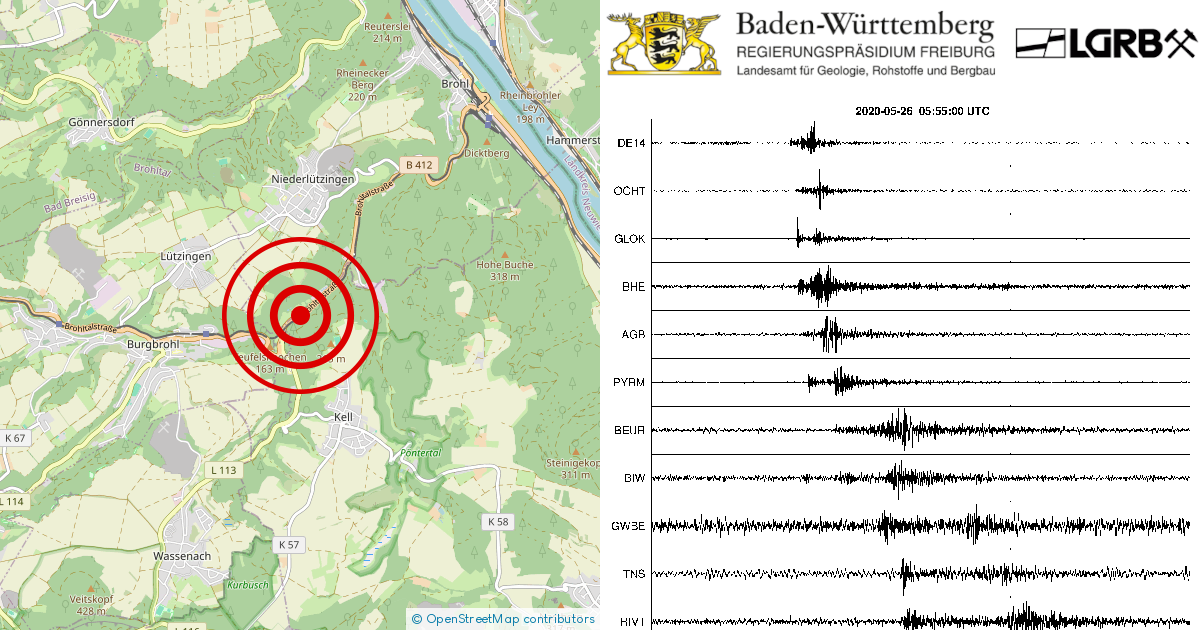 Erdbeben Bei Andernach Lkrs Mayen Koblenz Rp Am