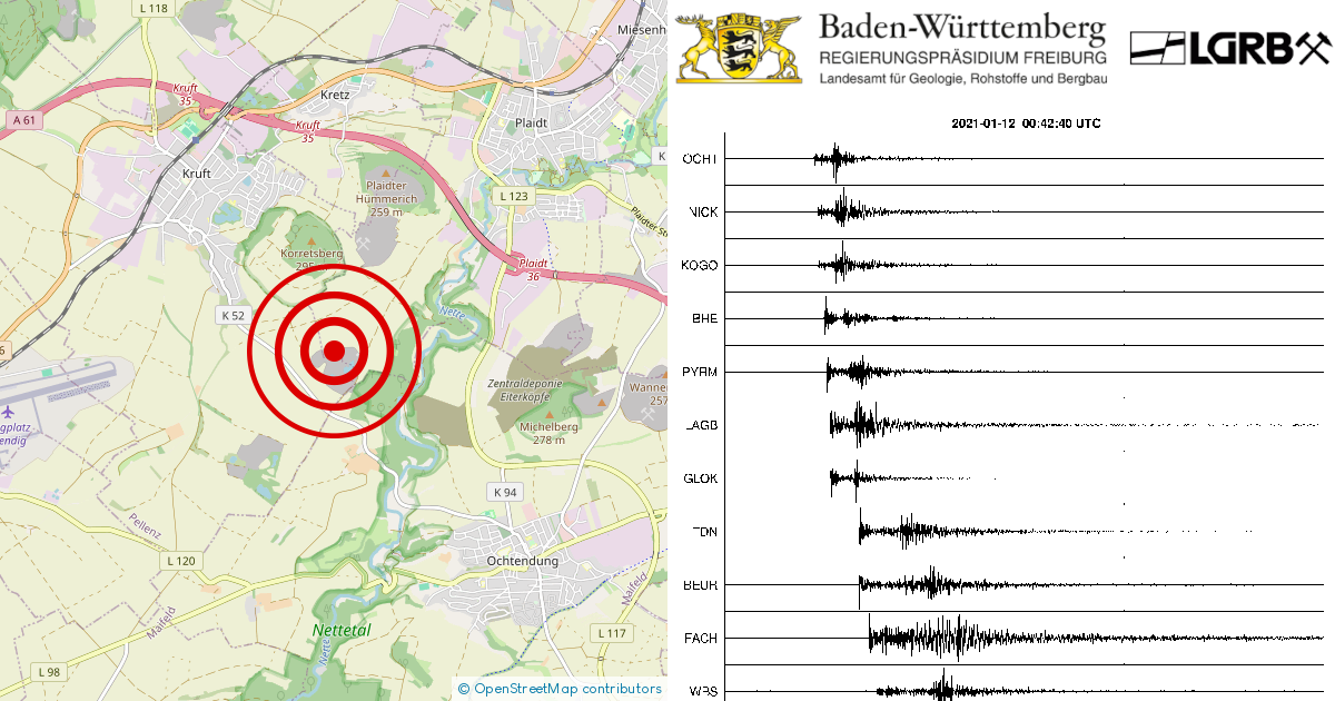 Erdbeben Bei Plaidt Lkrs Mayen Koblenz Rp Am