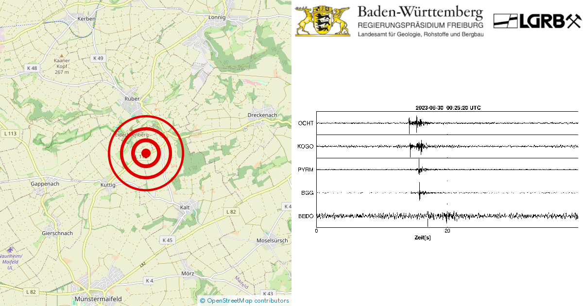 Erdbeben Bei Kalt Lkrs Mayen Koblenz Rp Am